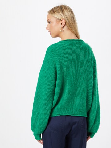 VERO MODA Knit Cardigan 'YVONNE' in Green