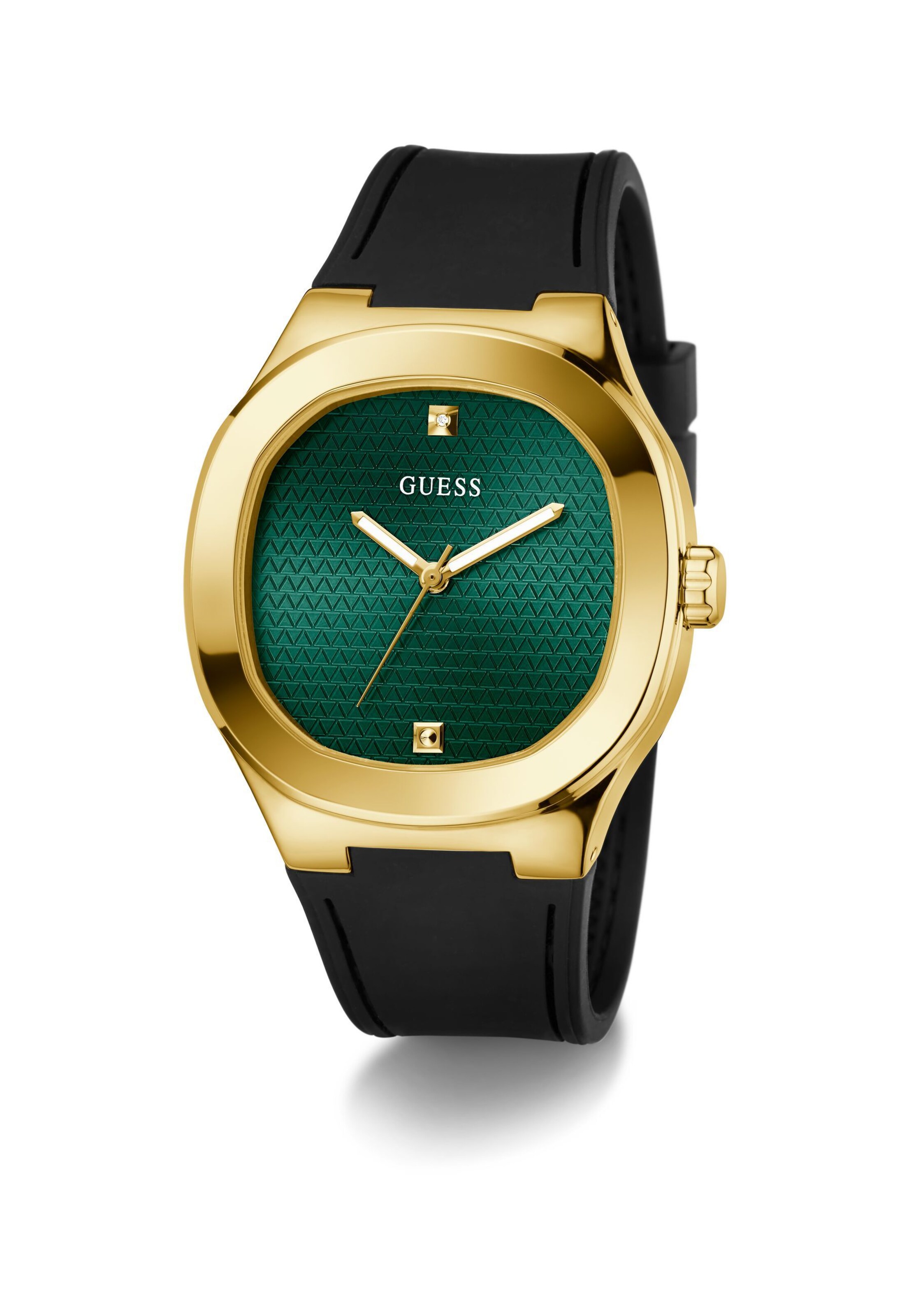 GUESS Analoguhr 'HEADLINE' in Grün