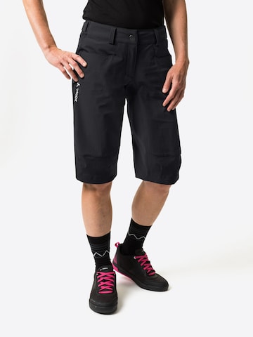VAUDE Regular Outdoor Pants 'Moab' in Black: front