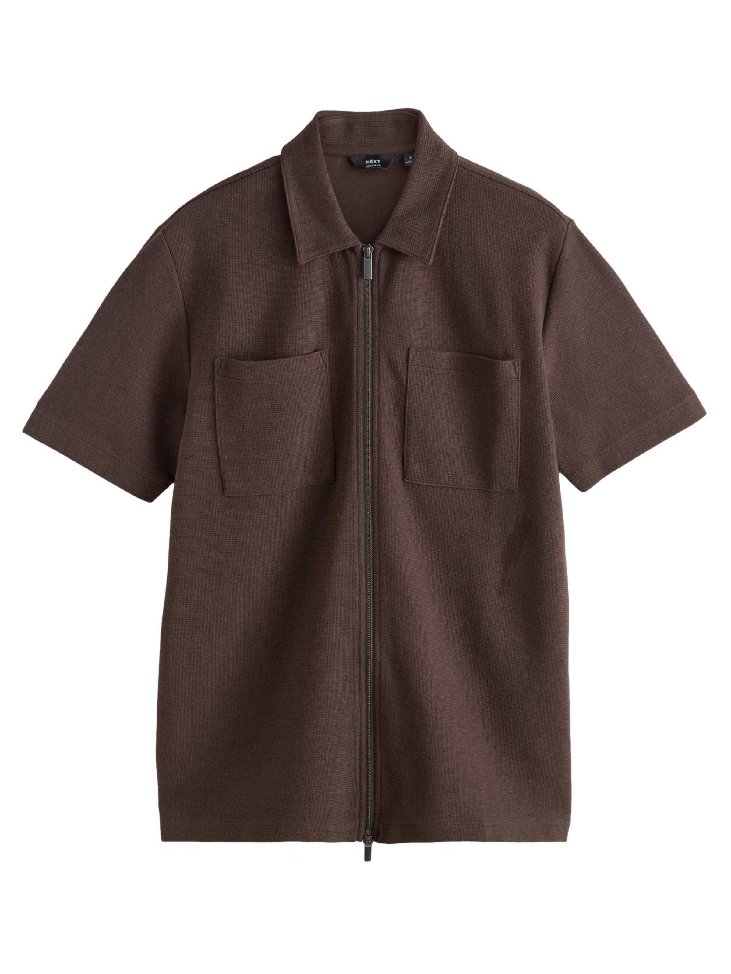 Next Regular Fit Hemd in Braun: Vorderseite