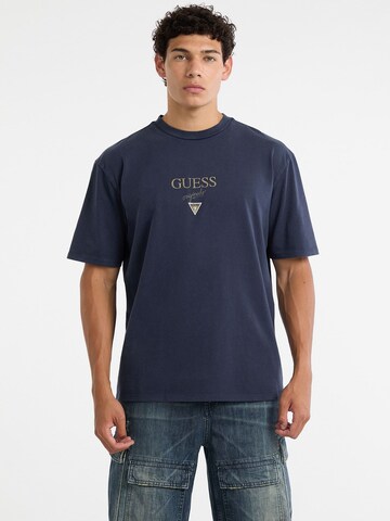 GUESS Originals Shirt in Blue: front