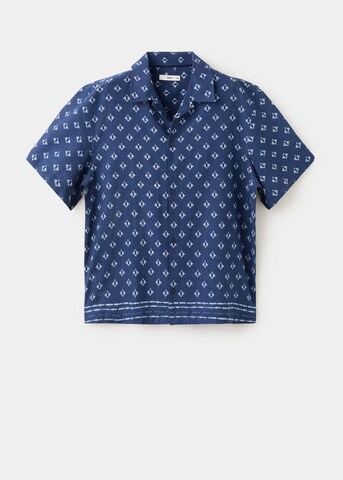 MANGO MAN Regular fit Button Up Shirt 'Comino' in Blue