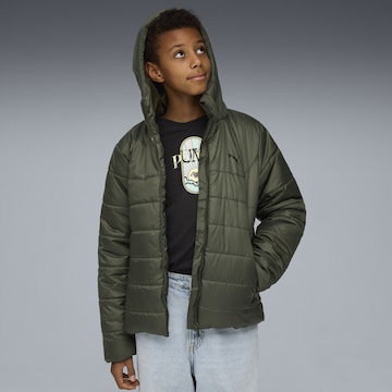 PUMA Jacke 'Essentials' in Grün: Vorderseite