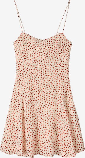 Bershka Kesämekko värissä beige / khaki / kirkaanpunainen, Tuotenäkymä