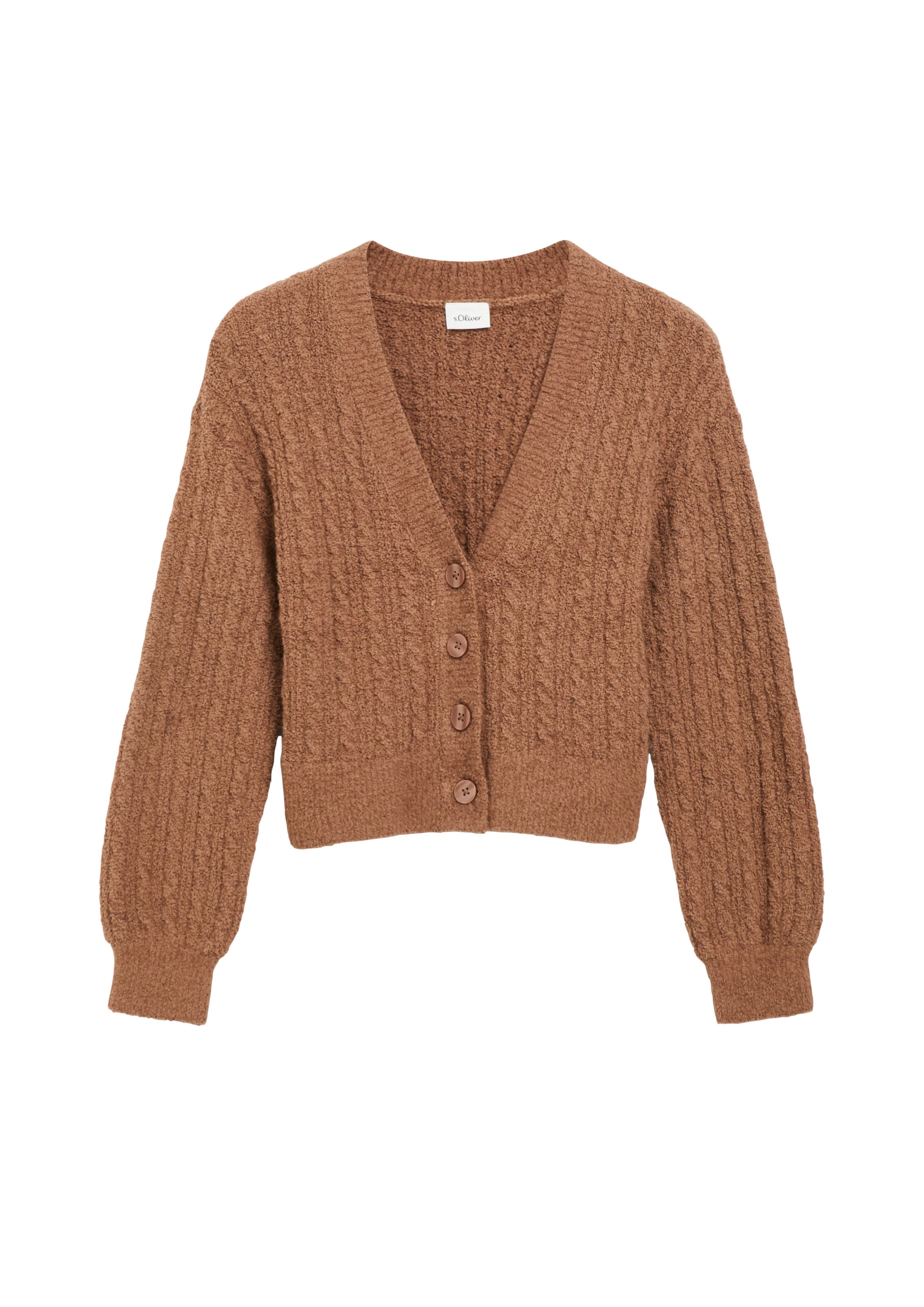s.Oliver Cardigan en 134-140 en cognac, Vue avec produit