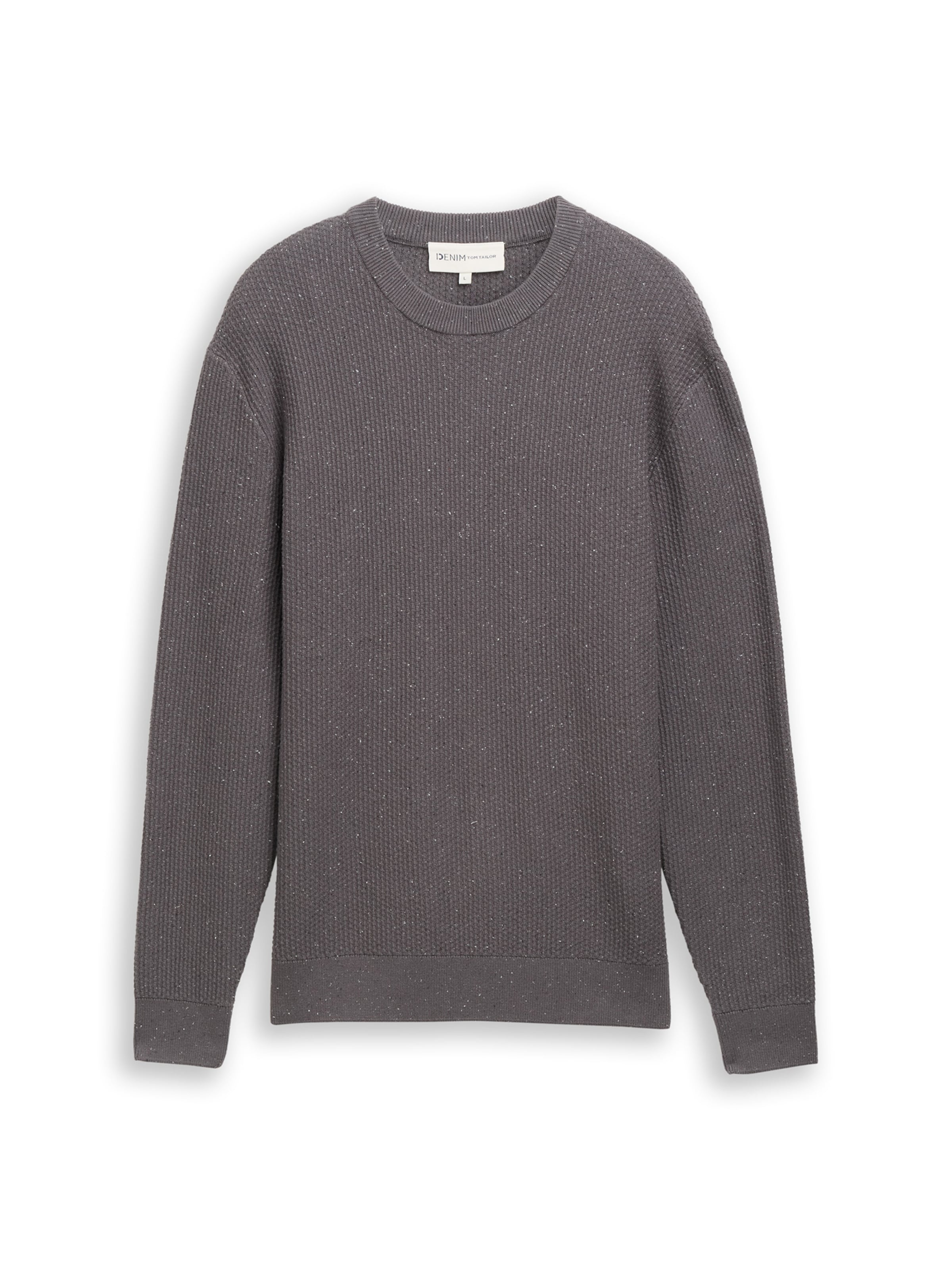 Pull-over TOM TAILOR DENIM en gris : devant