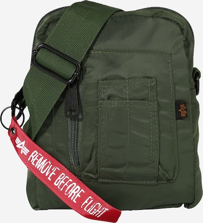 ALPHA INDUSTRIES Olkalaukku värissä oliivi / punainen, Tuotenäkymä