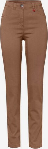 TONI Slim fit Pants in Brown: front