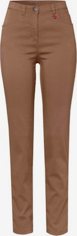 TONI Slim fit Pants in Brown: front