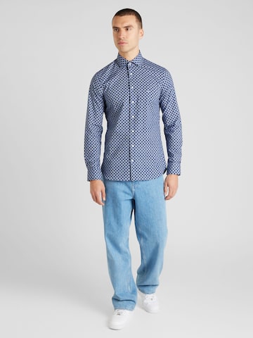 Michael Kors Slim Fit Skjorte i blå