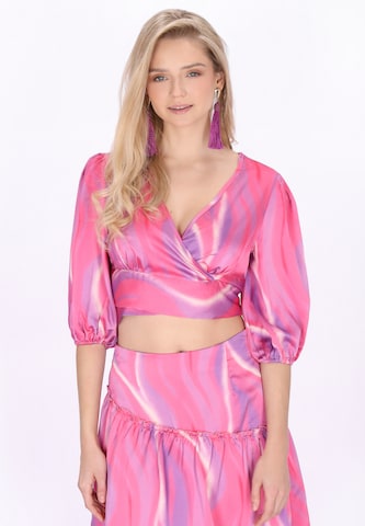 IZIA - Blusa 'Festival' en rosa: frente