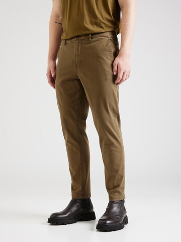 SCOTCH & SODA Slimfit Chino nadrág - zöld: elől