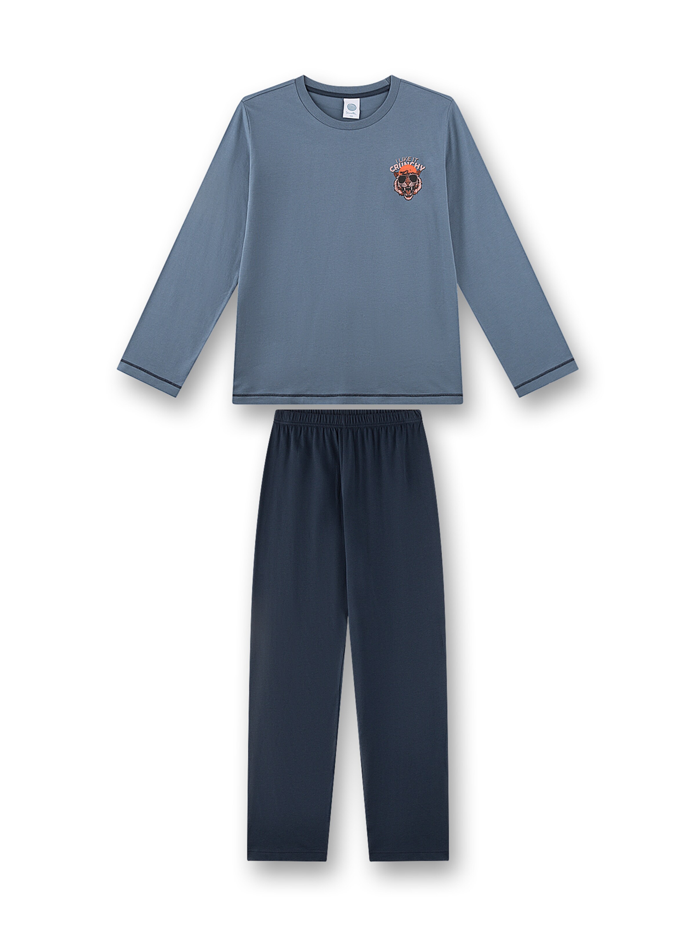 Sanetta Nachtkledij in Blauw: voorkant