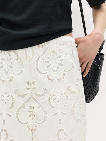 Wide Leg Pantalon Marks & Spencer en blanc