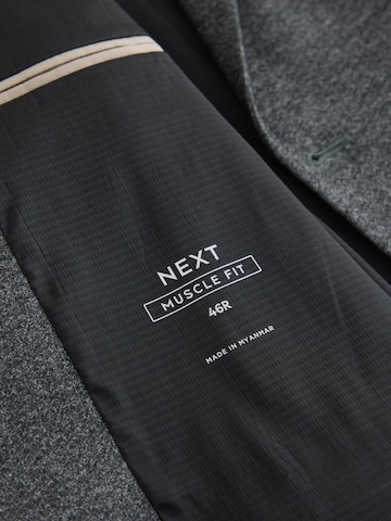 Next Slim fit Business-colbert 'Motionflex' in Grijs