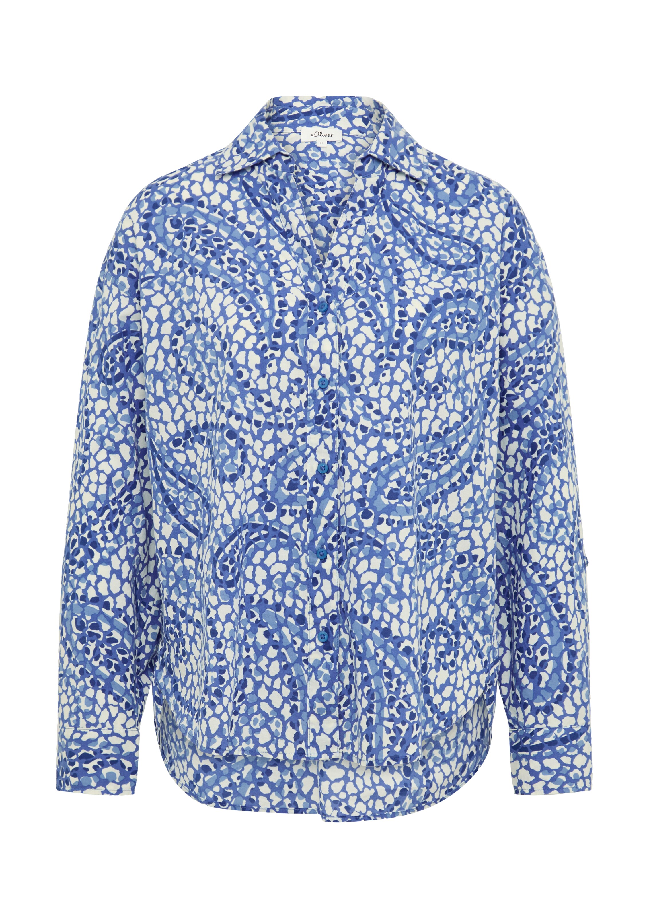 Camicia da donna di s.Oliver in blu: frontale