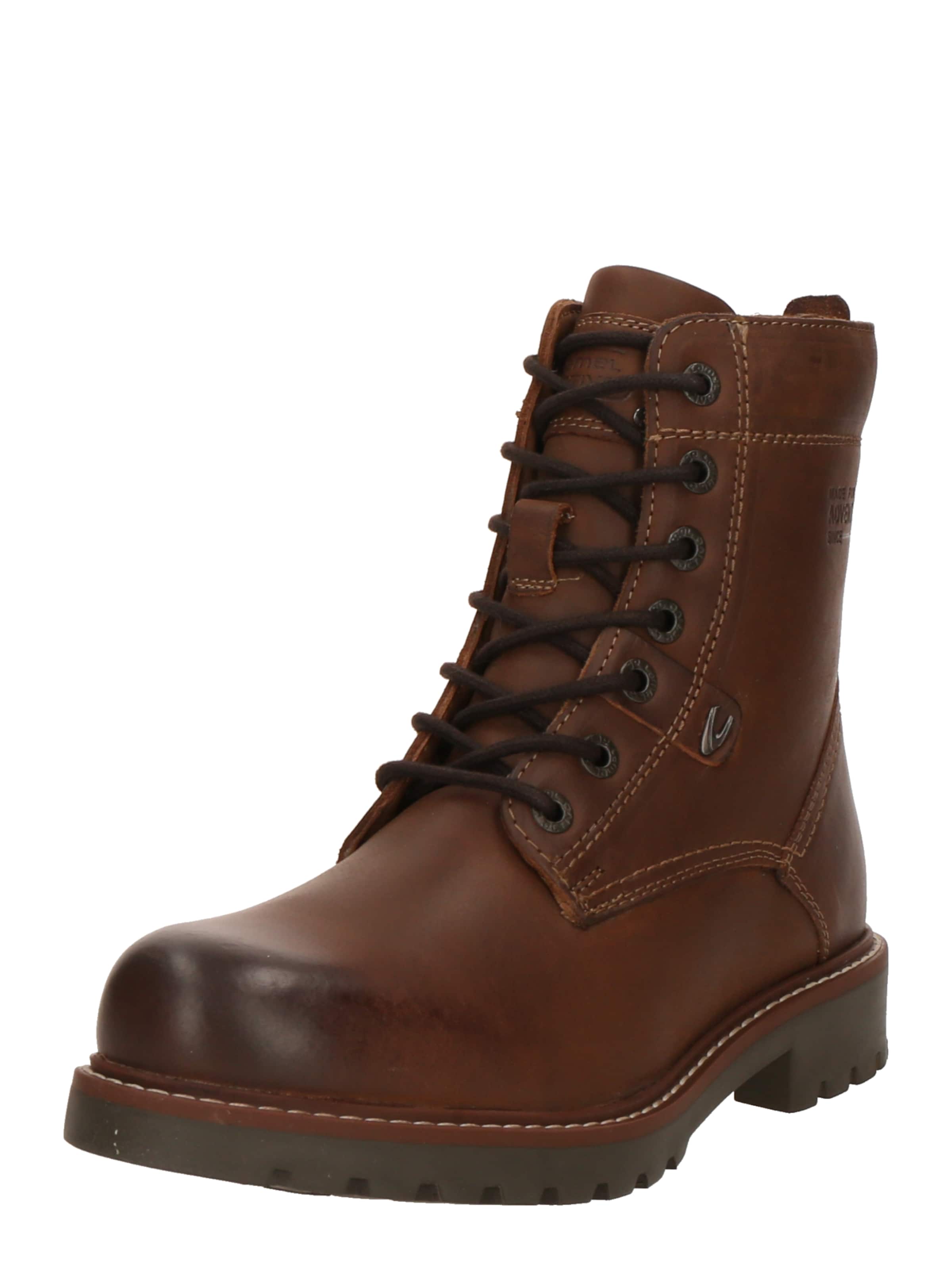 CAMEL ACTIVE Šněrovací kozačky 'TREK' – hnědá: přední strana