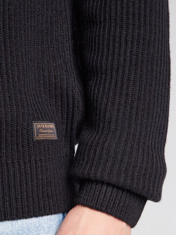 JACK & JONES Tröja 'JJPANNEL' i svart