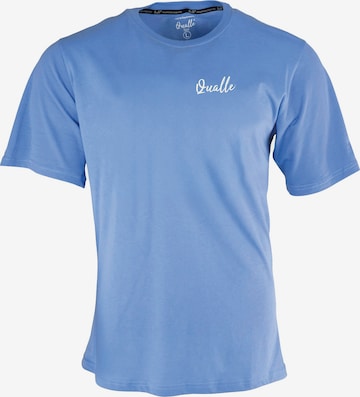 Qualle T-Shirt 'Streetwear Respekt' in Blau: predná strana