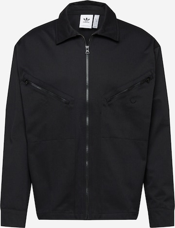 ADIDAS ORIGINALS Prehodna jakna | črna barva: sprednja stran