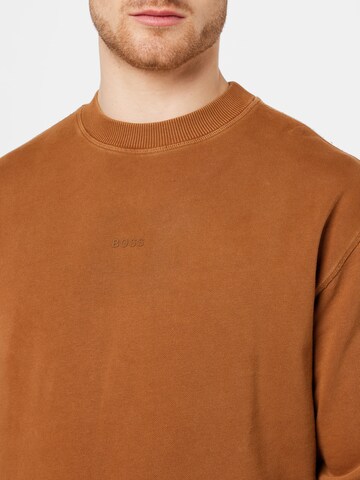 BOSS Sweatshirt 'WEFADE' in Braun