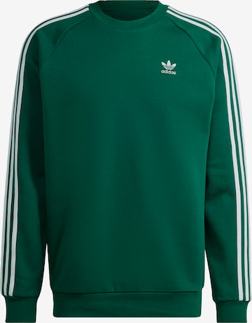 ADIDAS ORIGINALSSweater majica 'Adicolor Classics 3-Stripes' - zelena boja: prednji dio