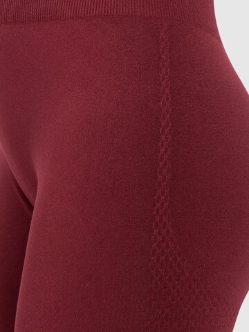 Skinny Pantalon de sport 'Amaze Scrunch' Smilodox en rouge
