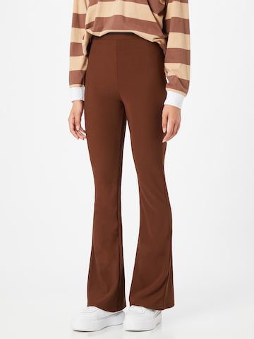 évasé Pantalon Koton en marron : devant