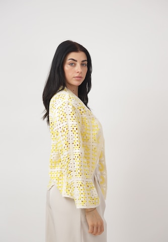 CHERRY KOKO Gebreid vest in Geel