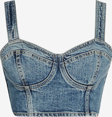 Tommy Jeans Top in Blue: front