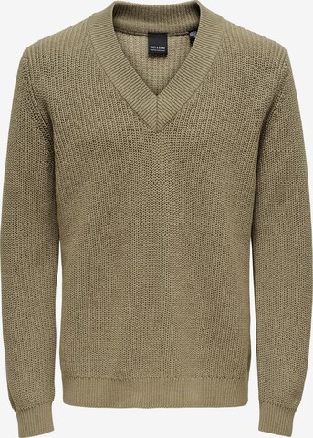 Only & Sons Sweater in Grey: front