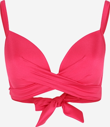 HunkemöllerT-shirt Bikini gornji dio 'Grenada' - roza boja: prednji dio
