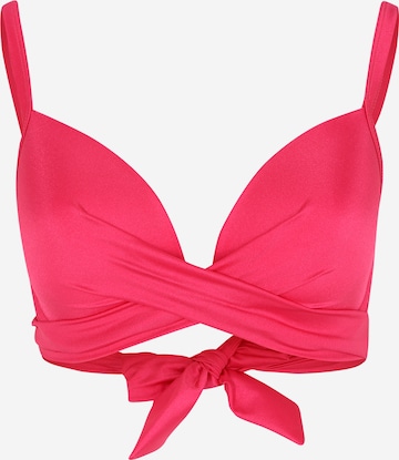 Hunkemöller T-shirt Bikinitop 'Grenada' in Roze: voorkant