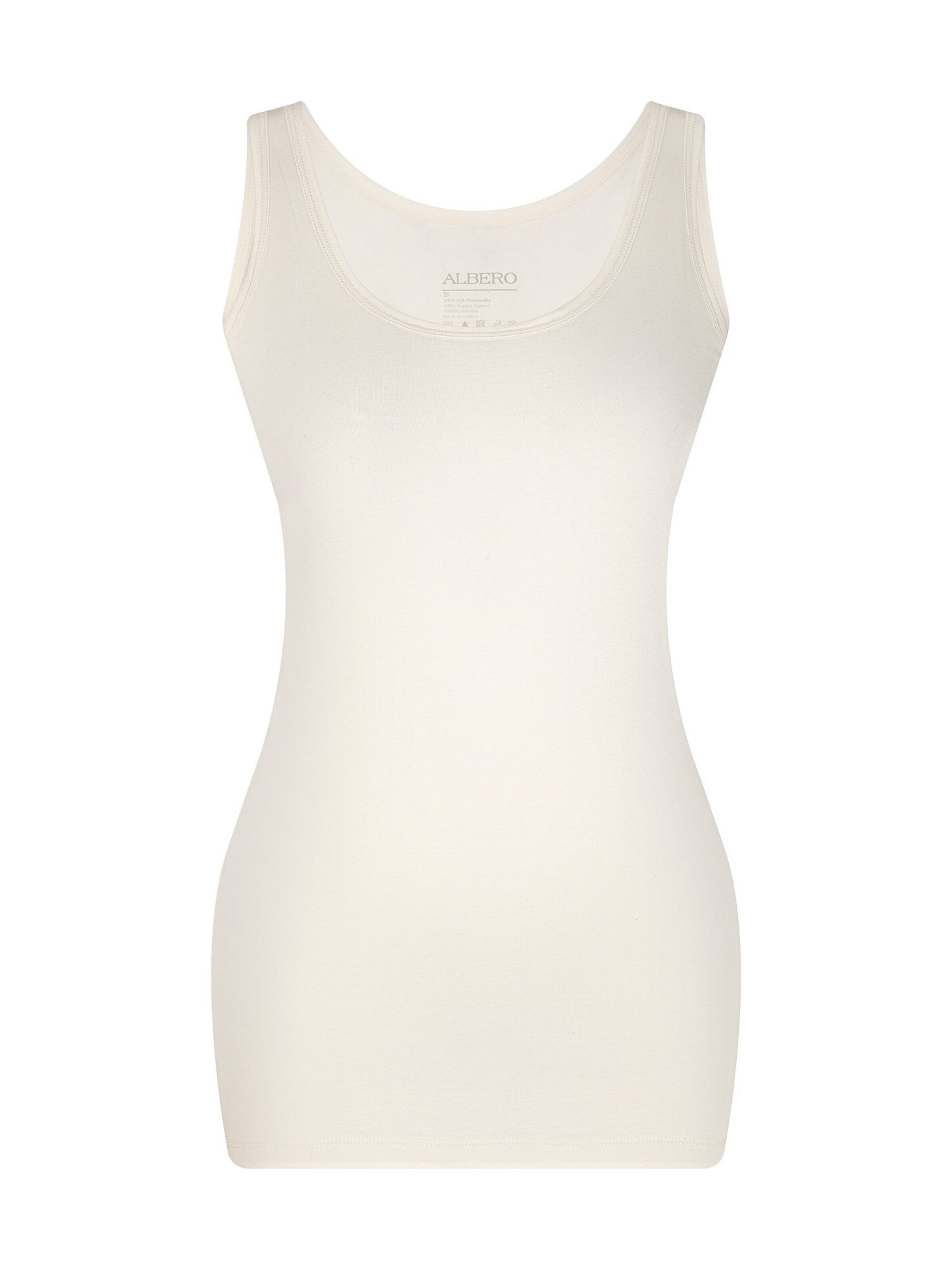 Albero Natur Top 'Damen Tanktop aus Bio-Baumwolle' in White: front