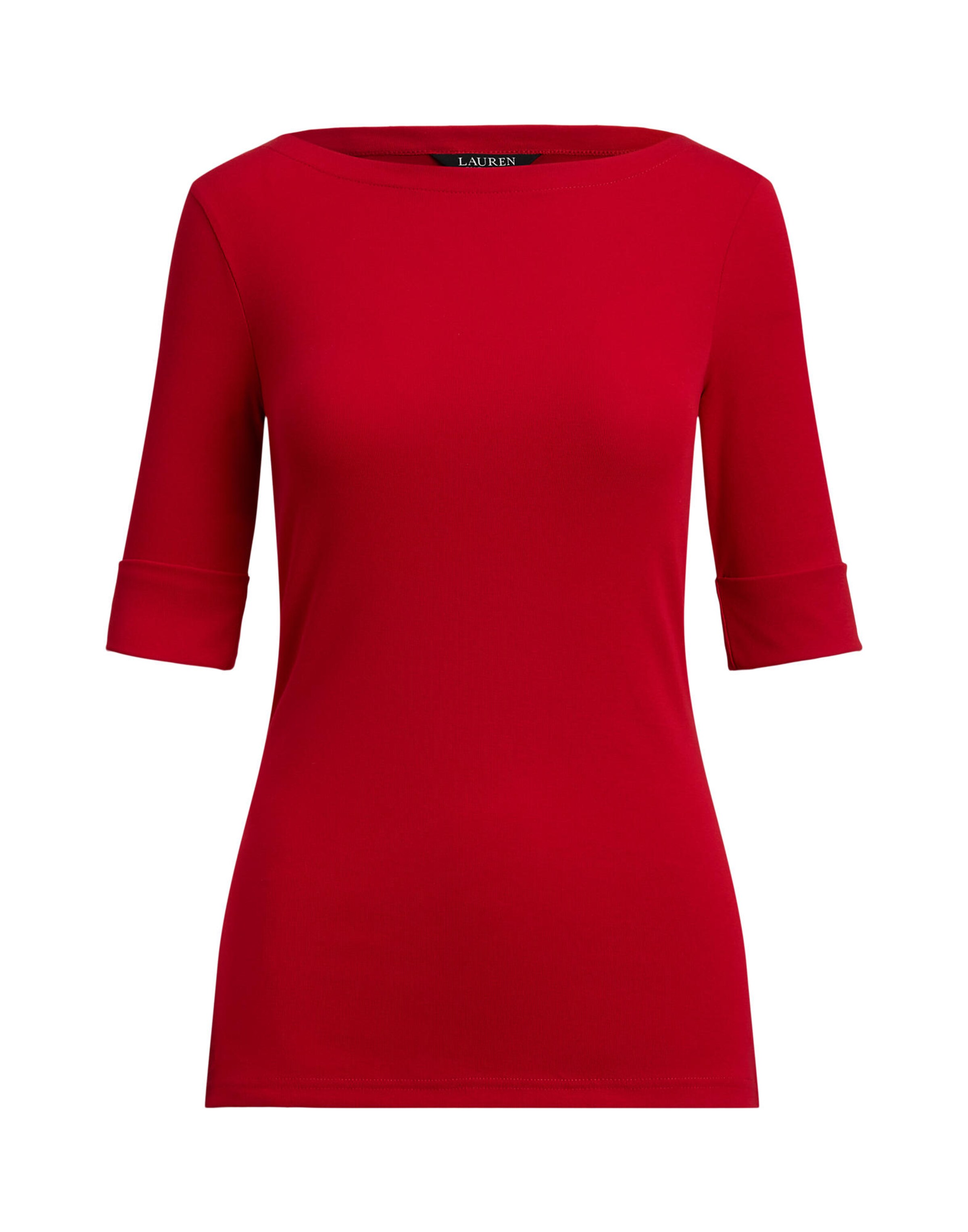 Maglietta 'JUDY' di Lauren Ralph Lauren in rosso: frontale