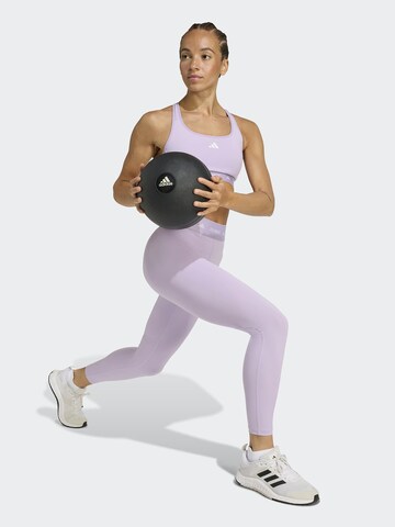 ADIDAS PERFORMANCE Skinny Športové nohavice - Fialová: predná strana