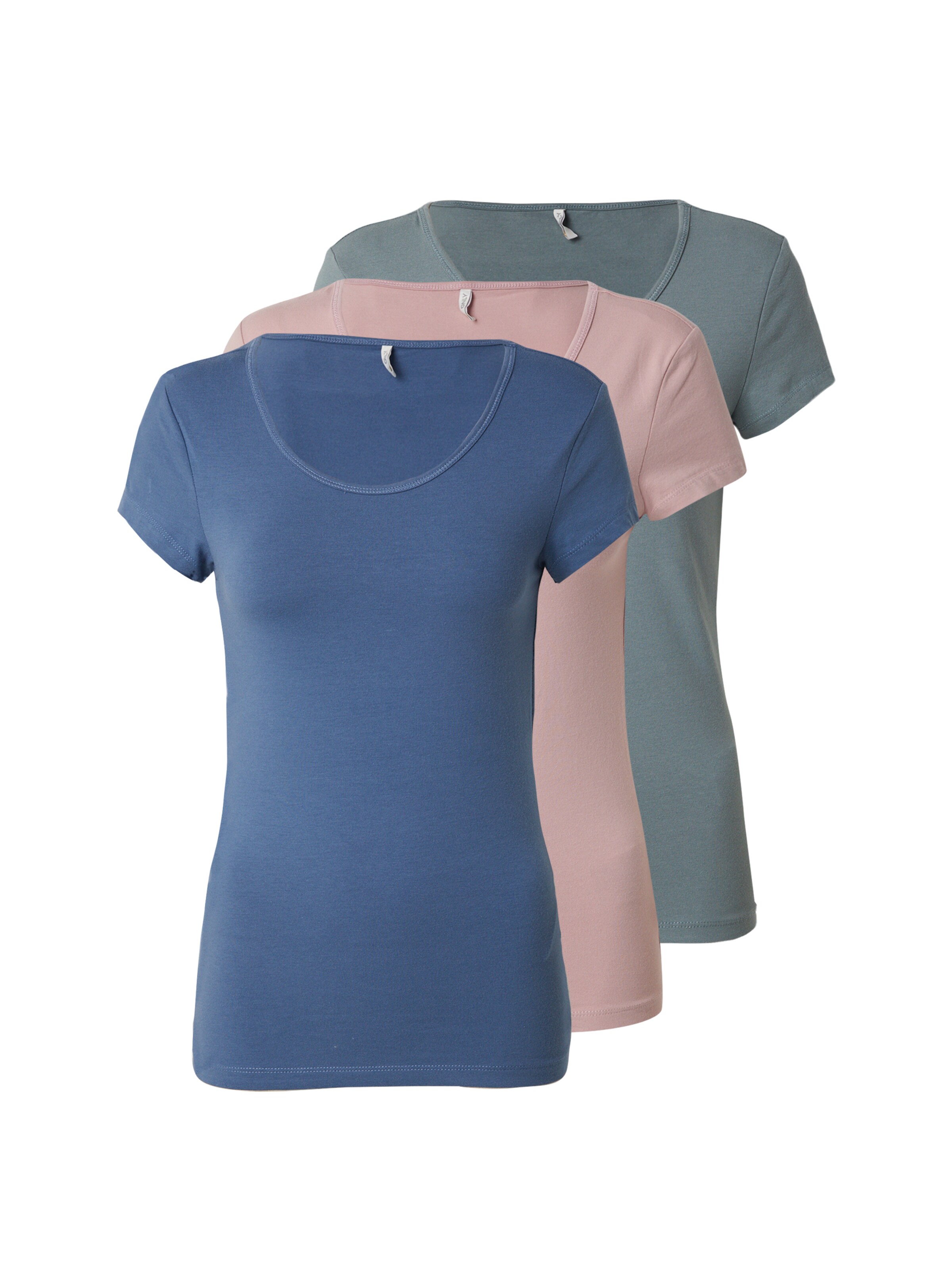 ONLY T-Shirt 'ONLLive Love' in Blau: Vorderseite