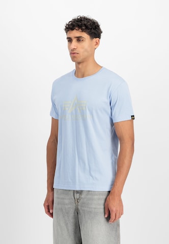 T-Shirt ALPHA INDUSTRIES en bleu : devant