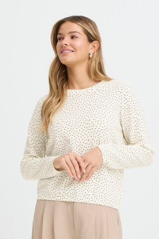 Fransa Pullover 'MALEN ' in Weiß: Vorderseite