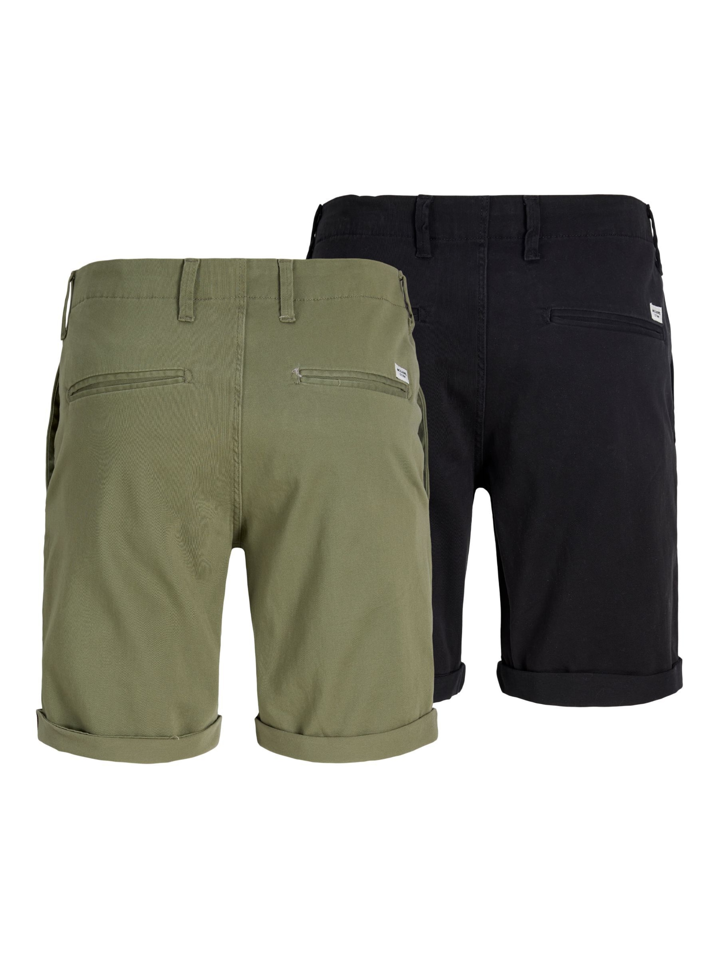 JACK & JONES - regular Pantalón chino en negro