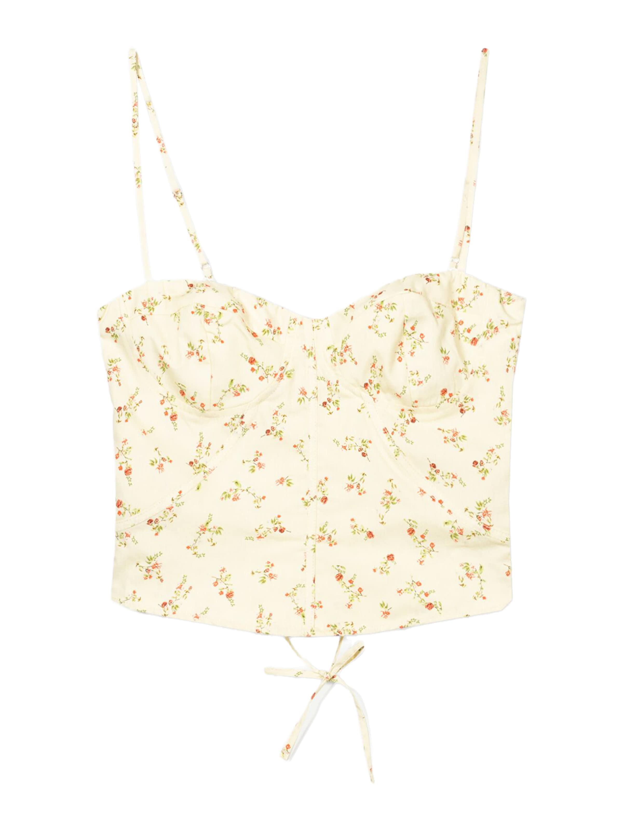 Bershka Top - fehér: elől