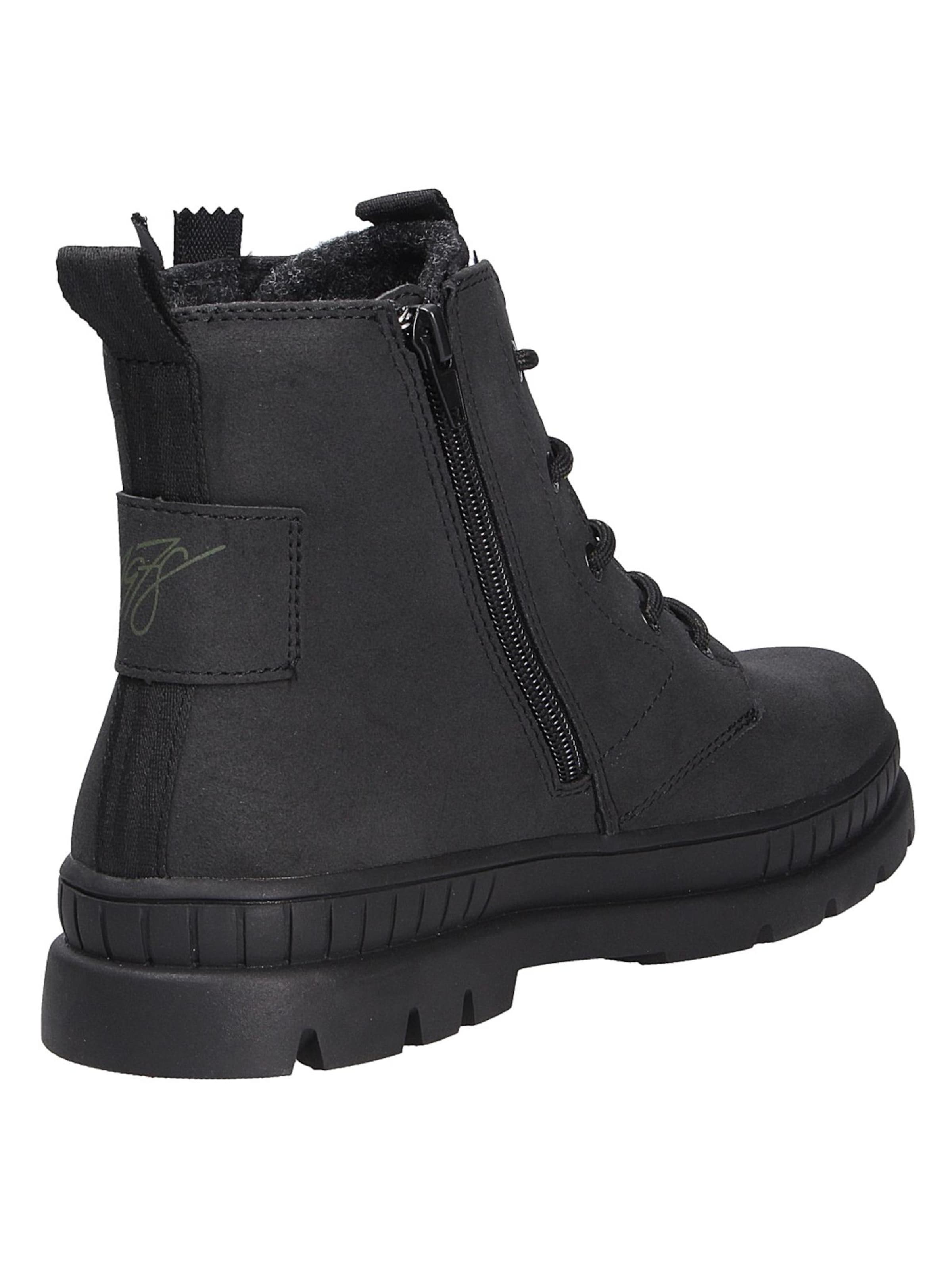 Bottines à lacets bugatti en noir