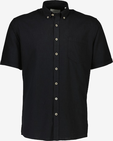 Jack's Regular Fit Hemd in Schwarz: Vorderseite