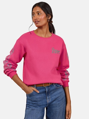 love & roses - Sudadera en rosa: frente
