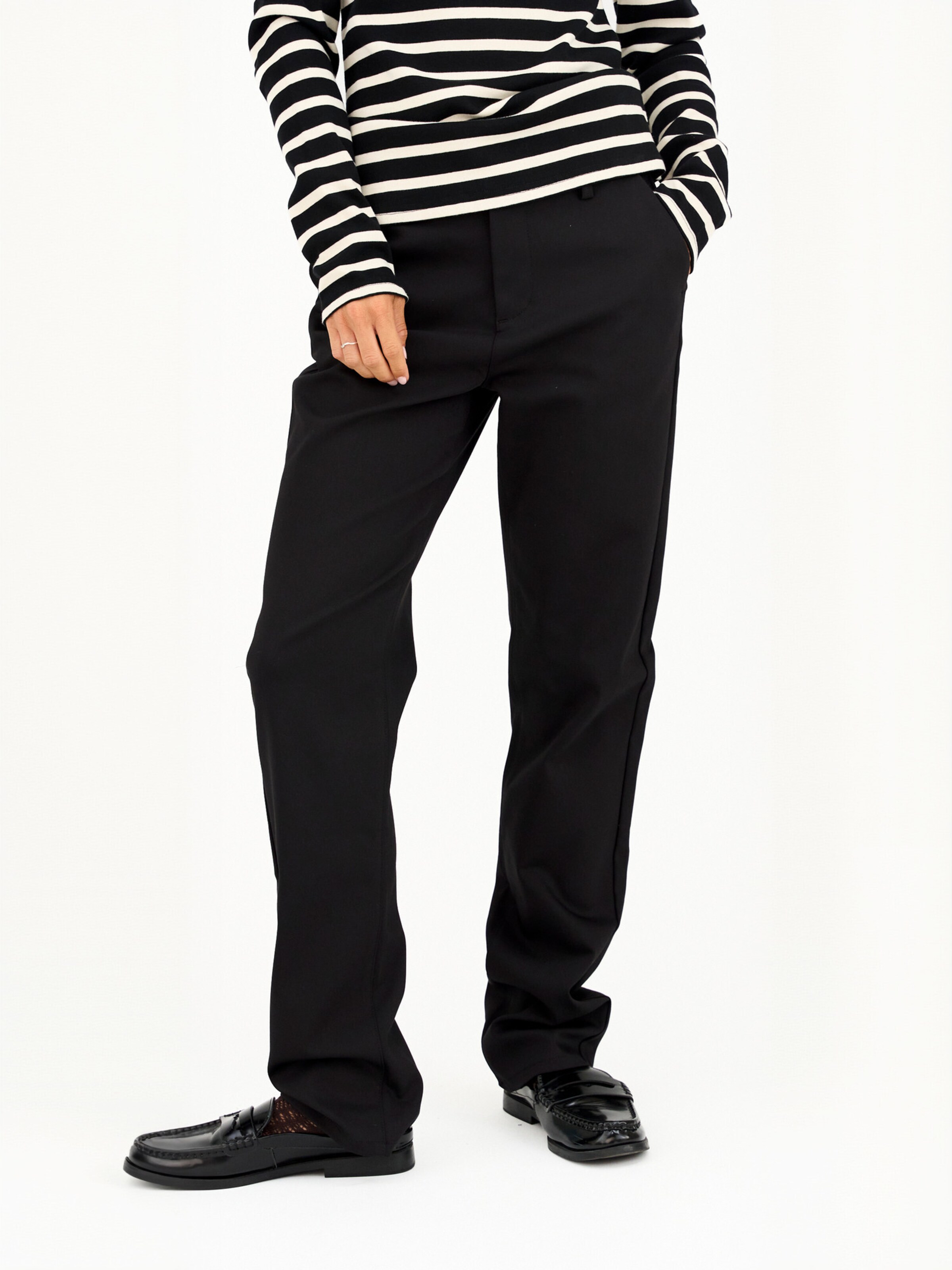 Ivy Copenhagen - regular Pantalón ' IVY-Alice ' en negro: frente