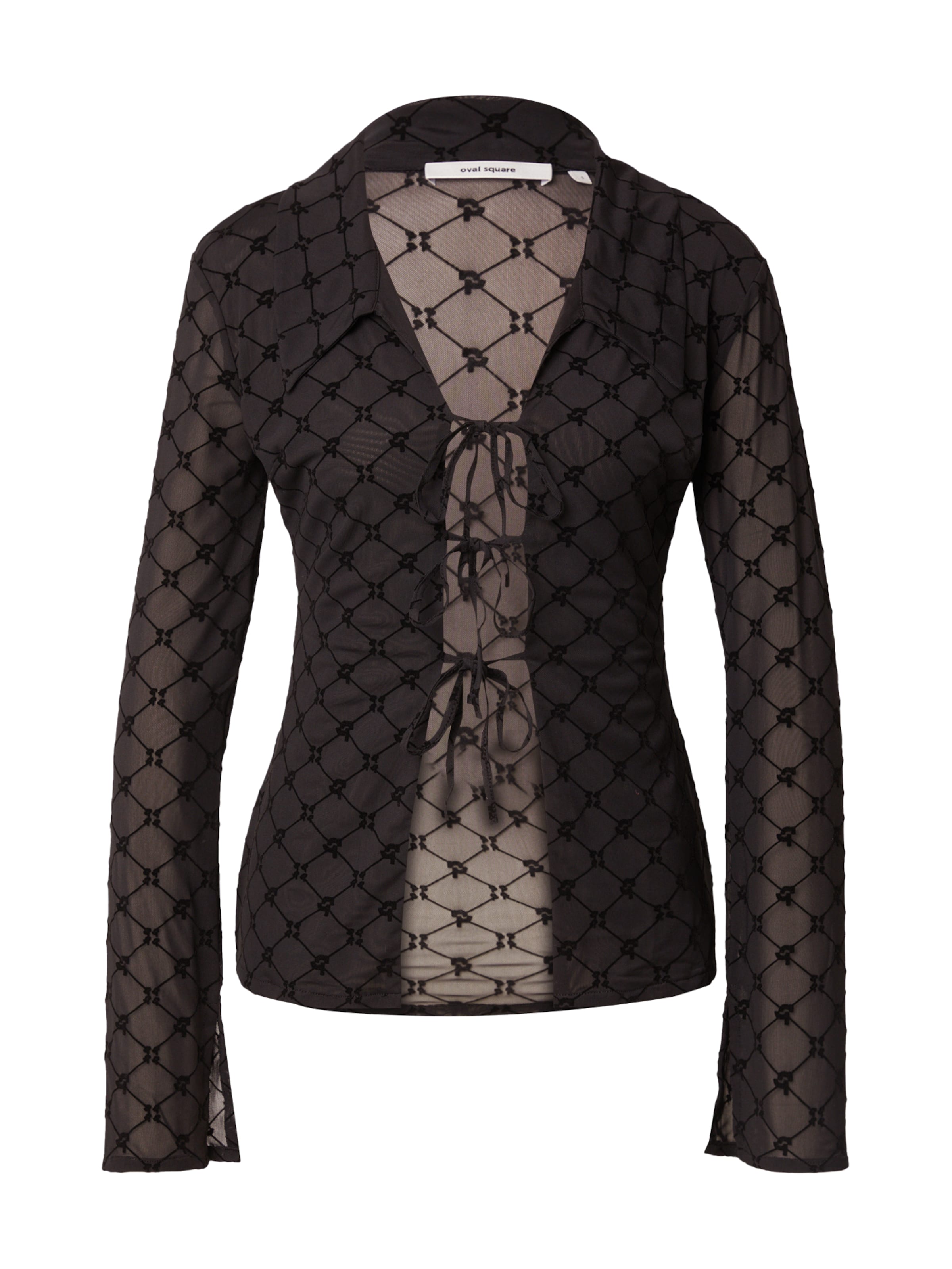 Bluză 'Fierce' de la Oval Square pe negru: față