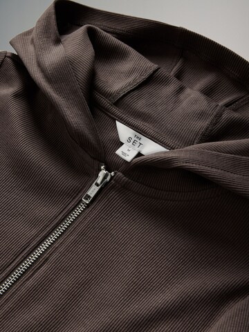 The Set Sweatjacke in Braun
