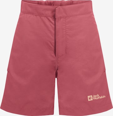 JACK WOLFSKIN - regular Pantalón de montaña 'SUN' en rosa: frente