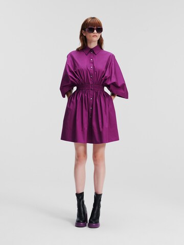 Robe Karl Lagerfeld en violet : devant