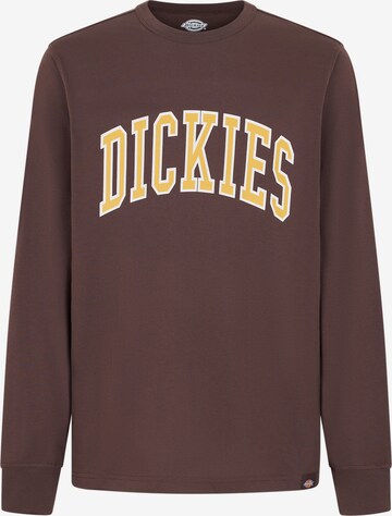 DICKIES Sweatshirt 'AITKIN' i brun: forside